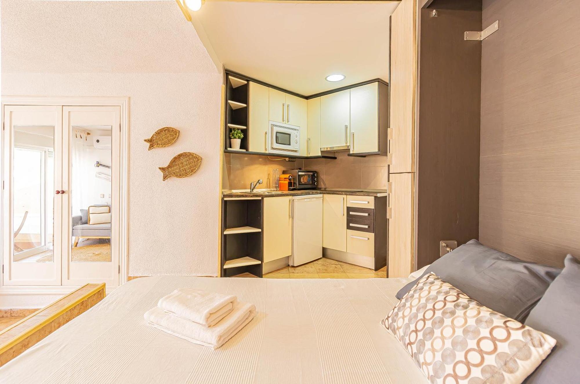 La Pecera - La Manga Del Mar Menor - Edificio Monaco - Kilometro 7 - Cama Plegable Y Sofa-Camaアパートメント エクステリア 写真